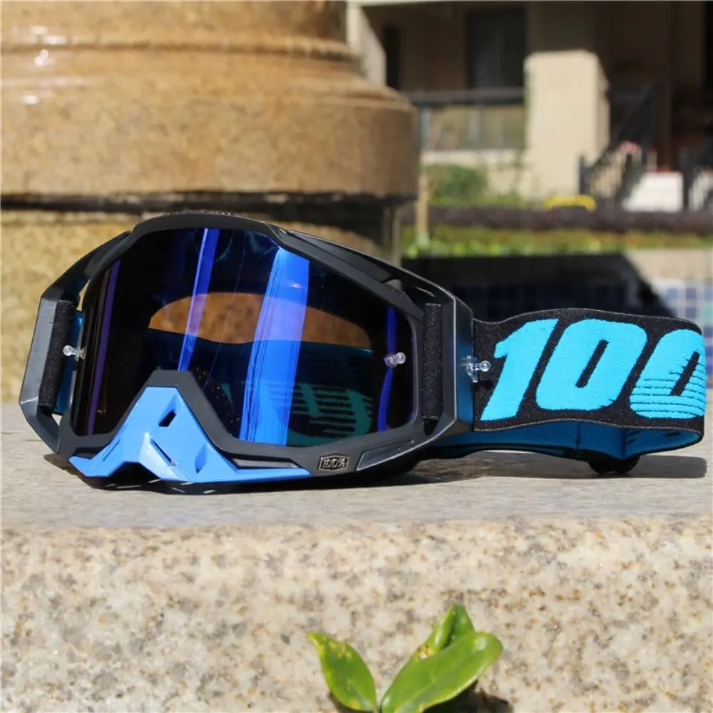 

UV Resistant Men Motorcycle Glasses Windproof HD Mirrored Lens Motocross Goggles Sandproof Dustproof Hiking Glasses