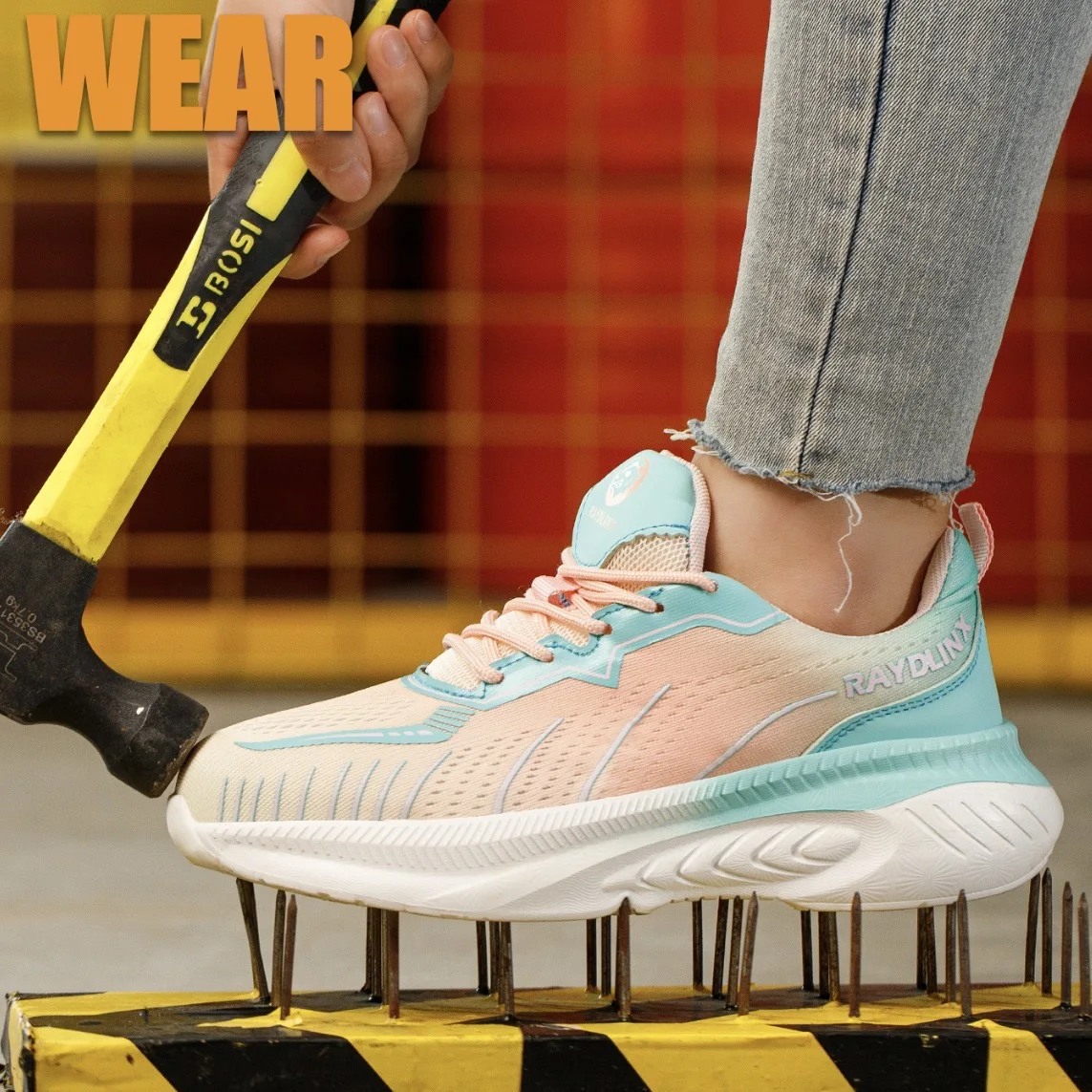 Мужская и женская легкая противоударная противопрокольная стальная головка