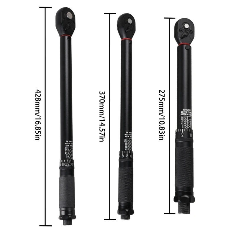 Динамометрический ключ с щелчками привода 1/4 3/8 дюйма 3–33 Нм 10–130 20–230