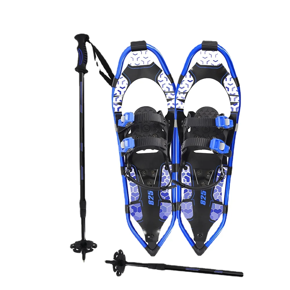 

Aluminum Alloy Terrain Snowshoes with Trekking Stick Poles for Youth, Kids, Men, Women Outdoor Snow Walking