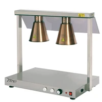 hd2 electric stainless steel food heating warming lamp light station for restaurant