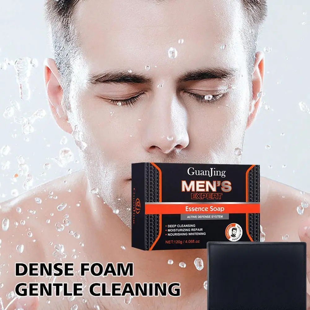 

Charcoal Circulation Elevating Soap Oil Control Long Lasting Moisturizing Bath Soap Essence Face Soap for Men Summer W3P2