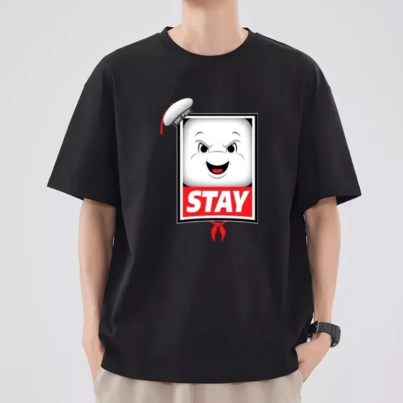 Футболка G-Ghostbusters Moive мужская комбинированная одежда для пар модная футболка с