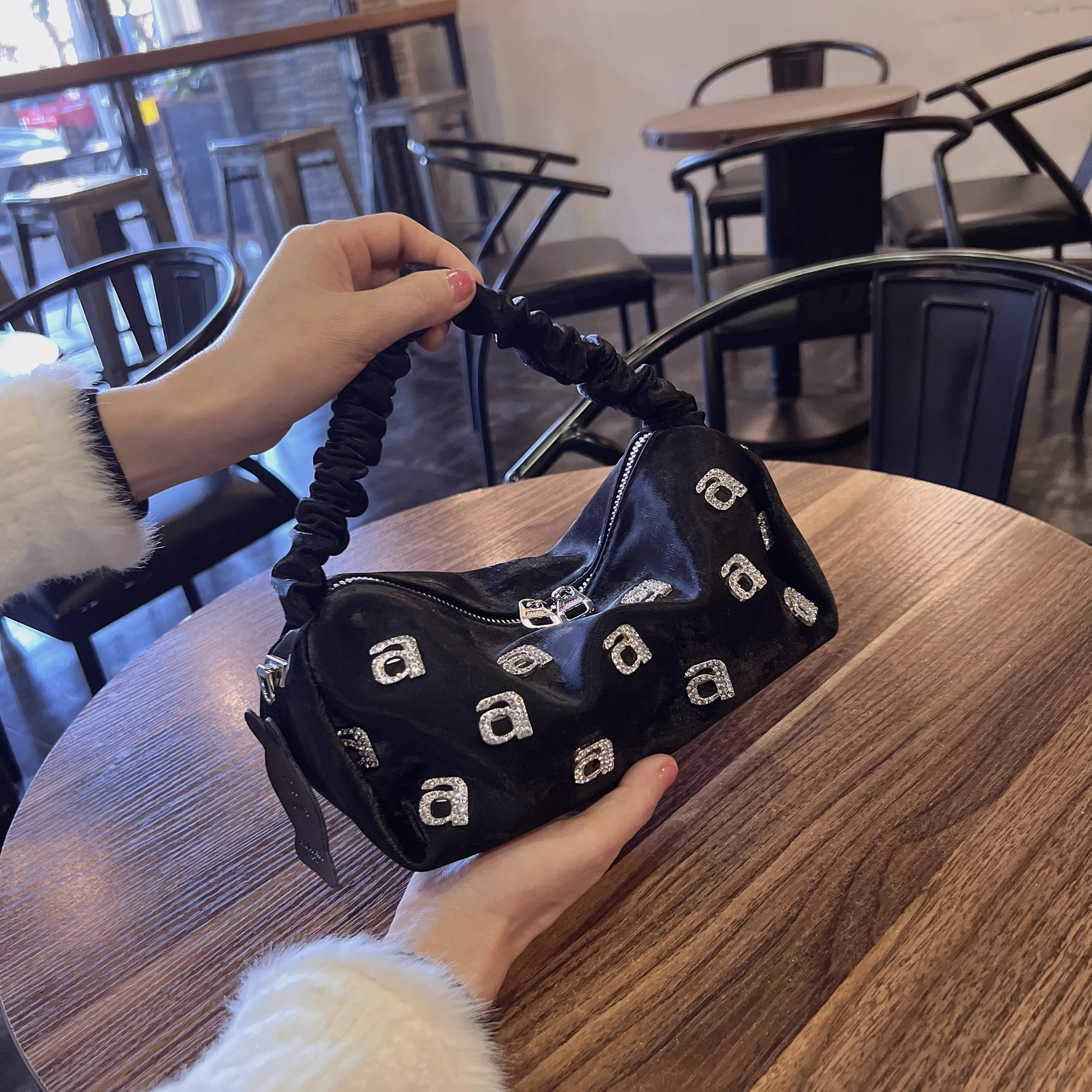 Высококачественная модная плиссированная сумка-хобо женская сумка роскошная