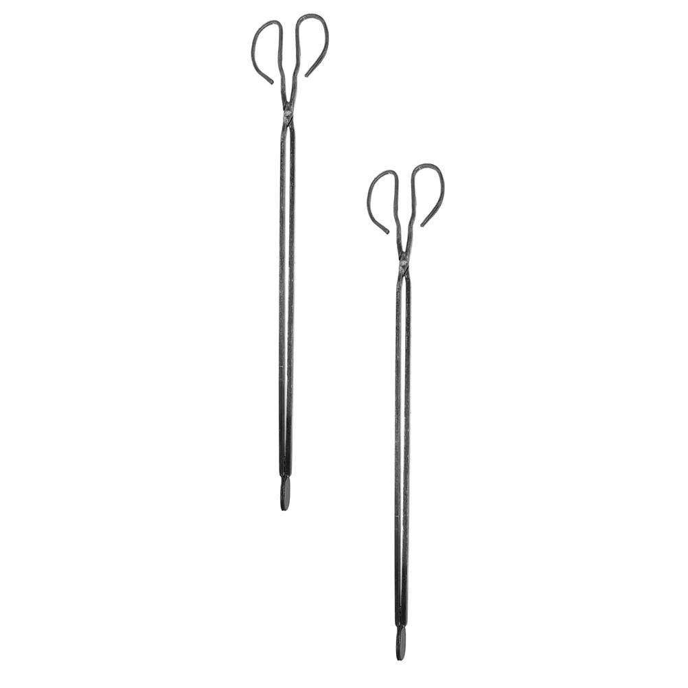 

2Pcs Barbecue Pick Tools Picnic Cooking Clip Kitchen Charcoal Tongs Grilling Scissor Tongs Kitchen Serving Clamp