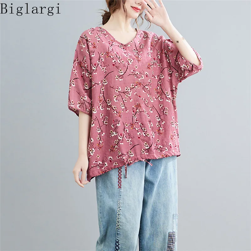 

Oversized Floral T Shirts Summer Women T Shirt Big Size Casual T-Shirt Tshirts Fashion Korean Womens Cotton Vintage T Shirt New