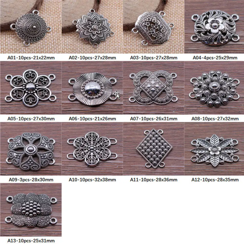 

New Arrival Four-hole Body Connector Charms For Jewelry Making Gifts For Women