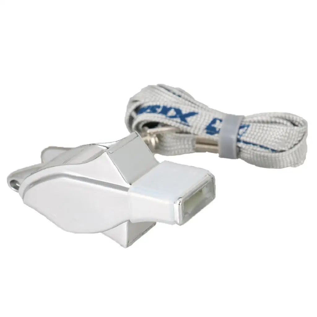 

Silver Loud Metal Whistles with Lanyard Referee Coaches Basketball Football