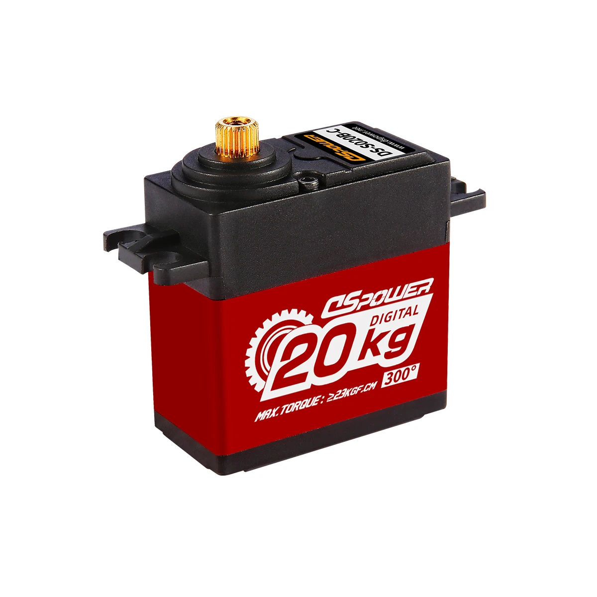 

DSpower 20KG 300 Degree Digital Servo Metal Gear Waterproof Servos for 1/8 1/10 RC Car TRX4 TRX6 scx10 Arrma 104001 Slash Maxx