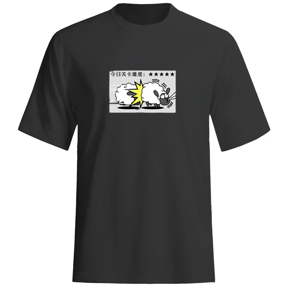 

2023 ice silk loose round neck new style adult men's handsome outdoor breathable T-shirt cartoon 2D color printing quick dry