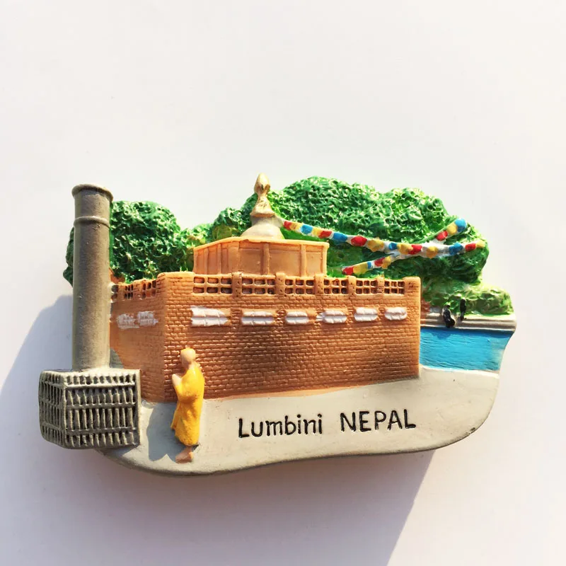 Непальский холодильник Magents туристический сувенир Lumbini Durbar Everest магнитные