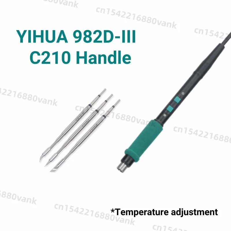 Сварочная станция YIHUA 982D-III C245, ручка с регулировкой температуры, 6-контактная паяльная ручка C210, прецизионные сменные инструменты для сварки