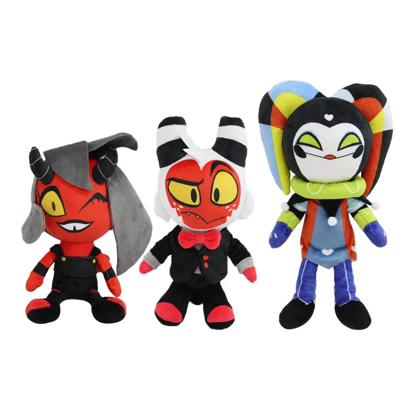 

3 шт./Лот 24-32 см HELLUVA BOSS EXES AND OOHS анимированные периферийные Мягкие плюшевые игрушки для детей игрушки подарки на день рождения куклы