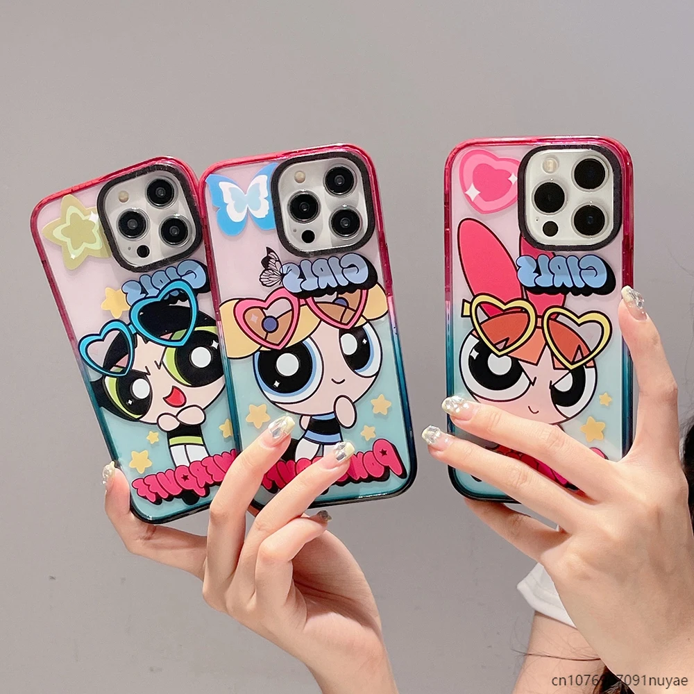 

Cartoon Powerpuffs Girls for Magsafe Magnetic Clear Phone Cases for IPhone 15 14 13 12 Pro Max “Toys” Hard Anti-fall Back Cover