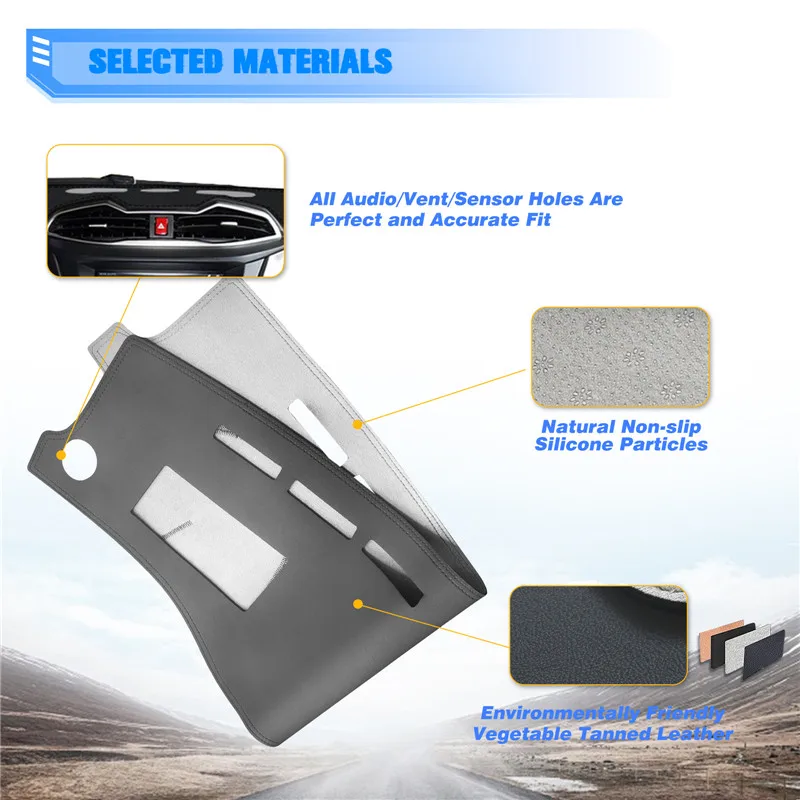 Чехол для Dashmat Hyundai Accent Verna Car Коврик приборной панели солнцезащитный козырек