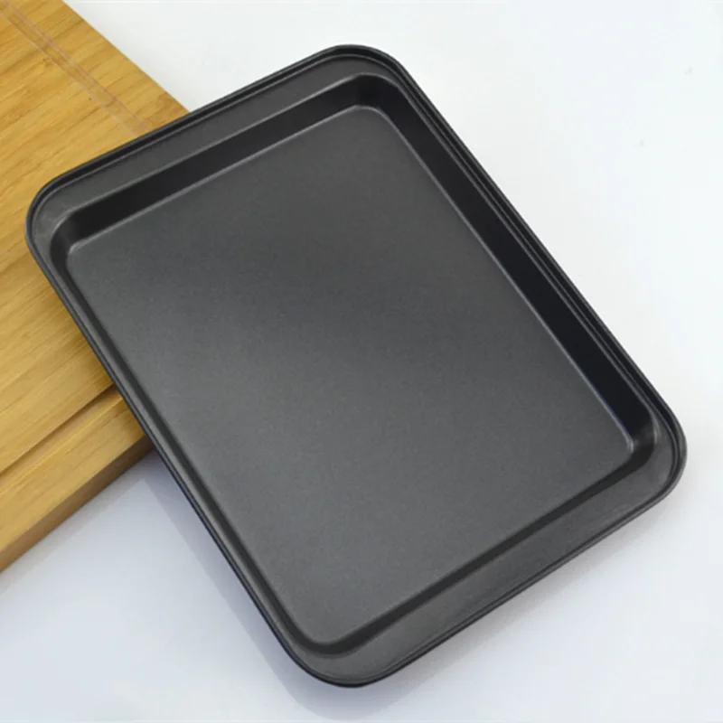 

10-дюймовый прямоугольный антипригарный поднос для выпечки хлеба, вертикальный черный поднос для выпечки «сделай сам»