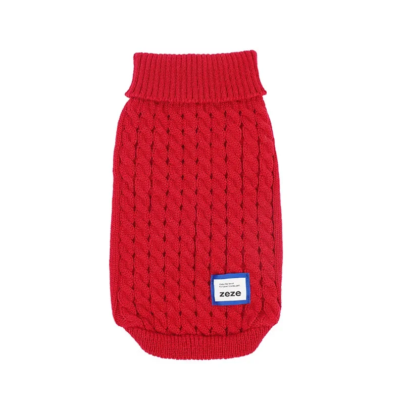 Zeze Twisted Flower Одежда для домашних животных собак Зимний теплый повседневный
