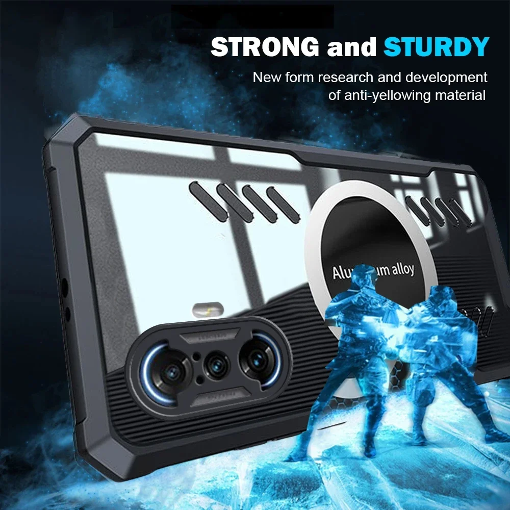 Игровой чехол для телефона Xiaomi POCO F3 F5 PRO 5G M3 M4 M5 алюминиевый сплав Графеновый