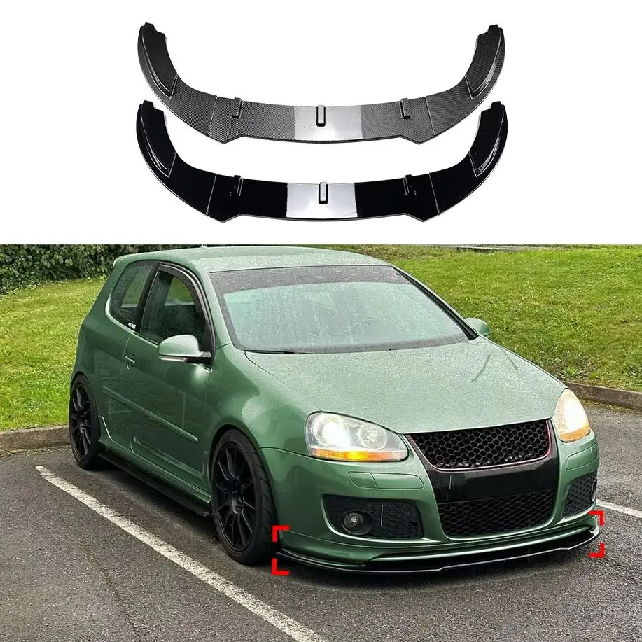 Фото Передний спойлер для Volkswagen VW Golf MK5 GTI Jetta MK5 GLI 2003-2008, диффузор, сплиттер, элементы обвеса. №1