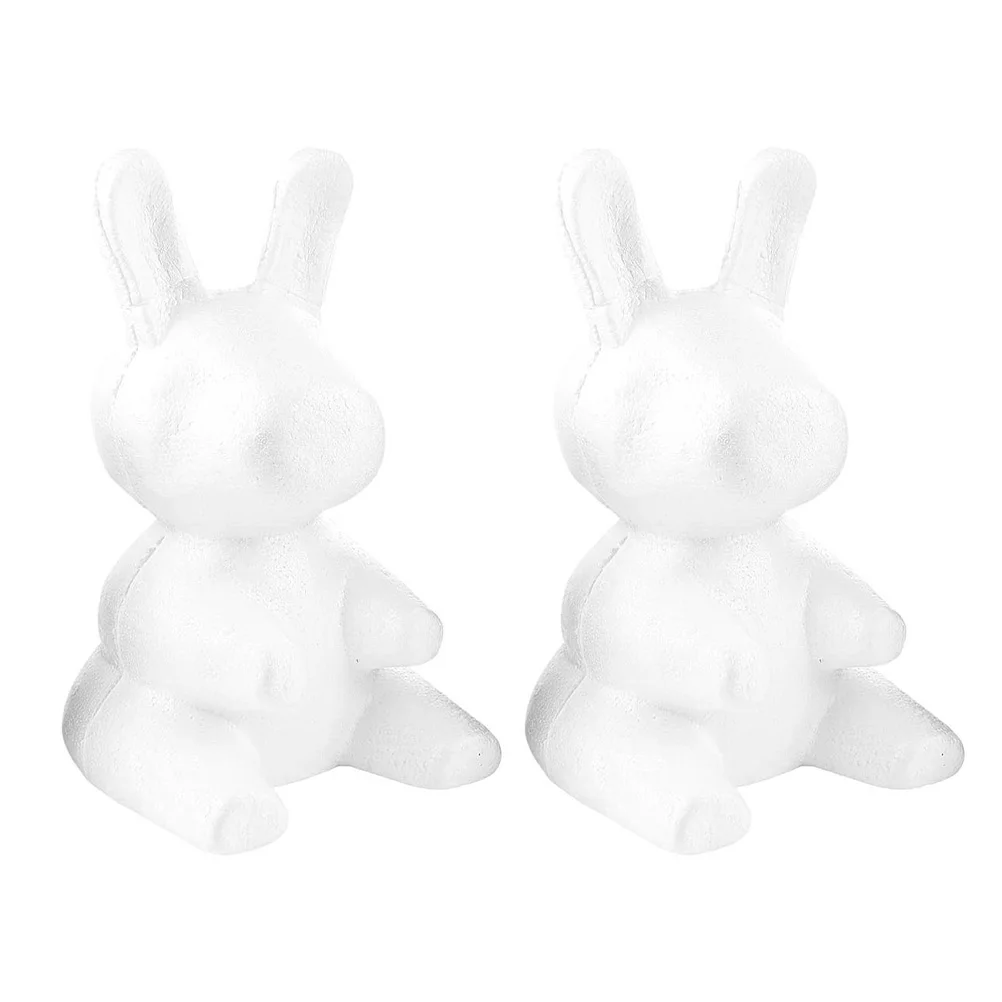 

Foam Rabbit Polystyrene Craft Bunny Easter Diy Shapes Crafts Flower White Animal Shape Modelling Modeling Ornament Mould
