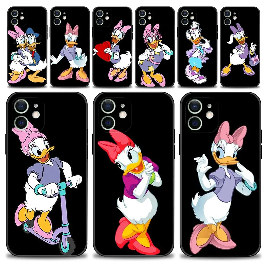 Phone Case For Apple iPhone 13 12 11 Pro Max 13Mini XS Max XR X 7 8 6
6S Plus SE2022 Shell Fundas Couple Donald Duck Daisy Duck