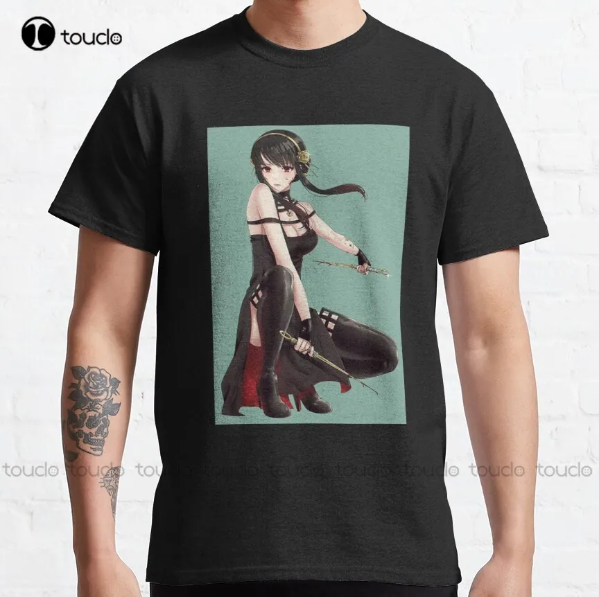 

Yor Forger - Spy X Family Classic T-Shirt White Tshirts For Mens Cotton Custom Aldult Teen Unisex Digital Printing Tee Shirts