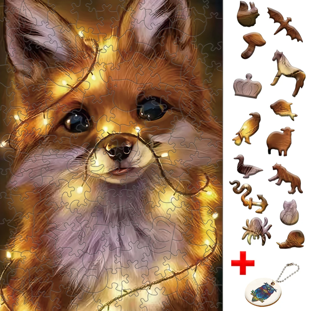 Деревянные игрушки-животные пазлы для взрослых деревянные головоломки малышей