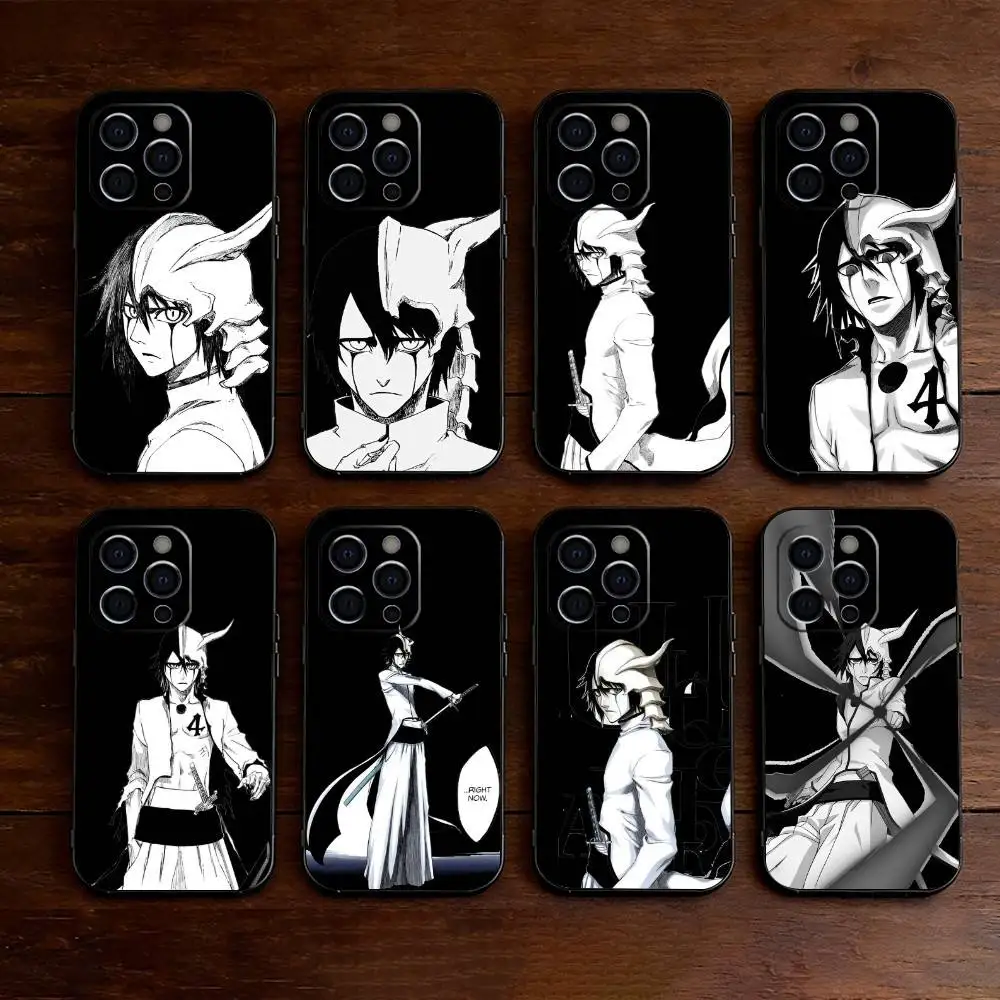 Фото Чехол для телефона Ulquiorra Cifer B-Bleach M-Manga для iPhone 17, 16, 15, 14, 13, 12, 11 Plus, Pro Max, XS, мягкий силиконовый, черный №1