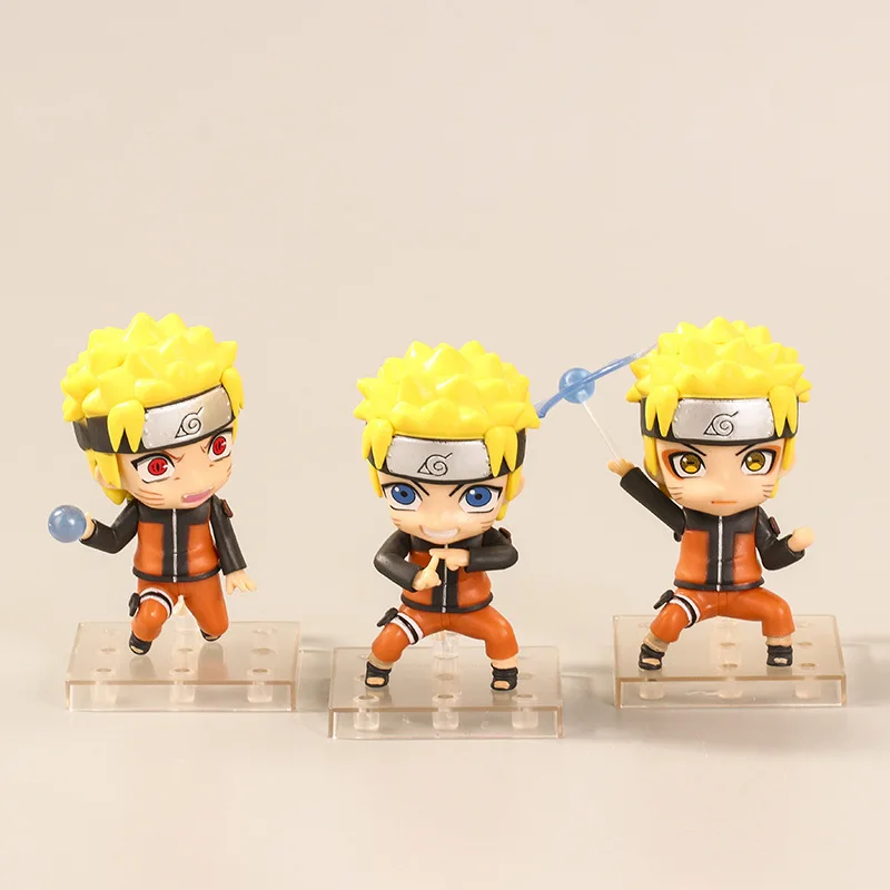 

3PCS/SET Naruto Uzumaki Naruto Action Figures Toys Anime Figurines PVC Collection Model Dolls