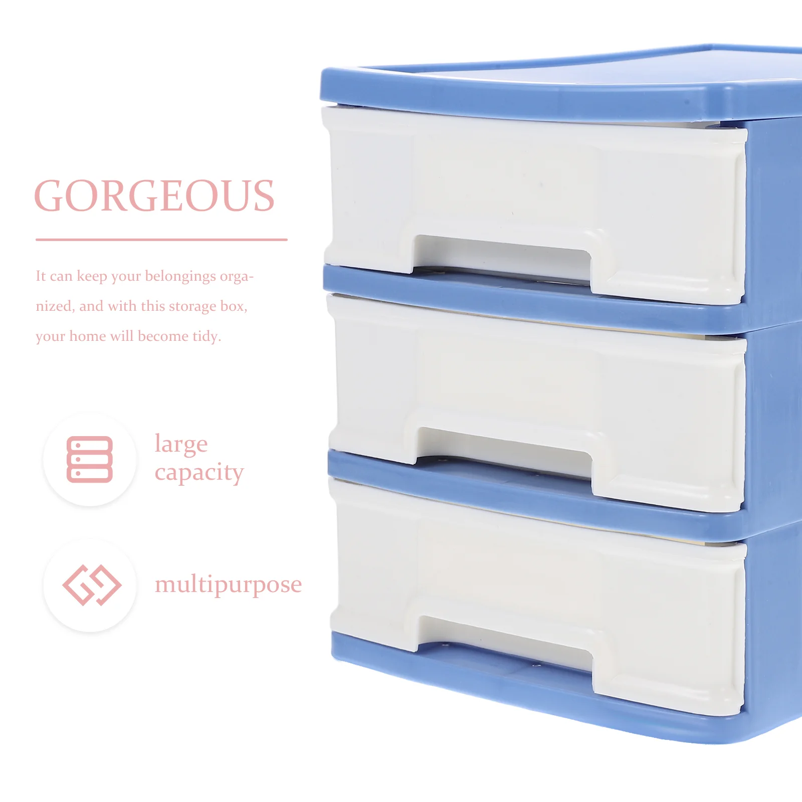 Полки для хранения Настольный ящик Шкаф Коричневый органайзер Пластиковые