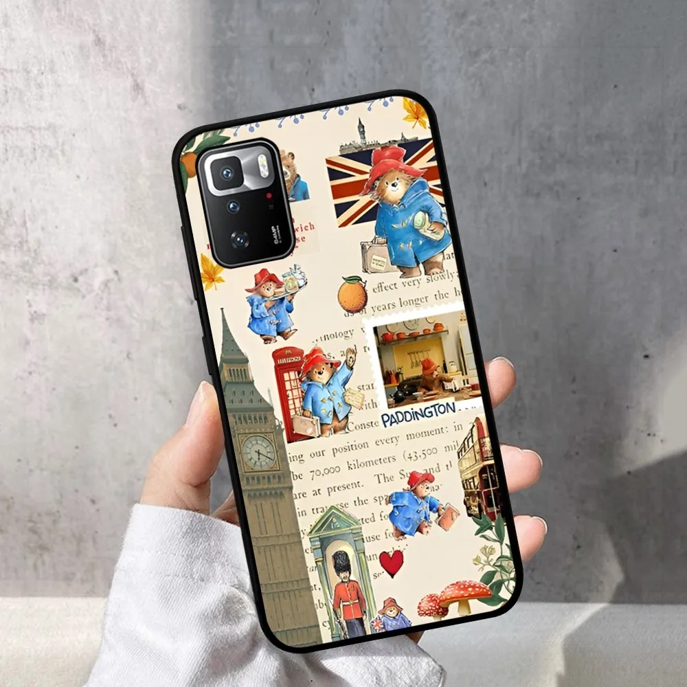 Милый чехол для телефона с медведем P-Paddington Redmi Note 4 X 5 A 6 7 8 T 9 9S 10 11 11S 11Epro Poco M3 Pro