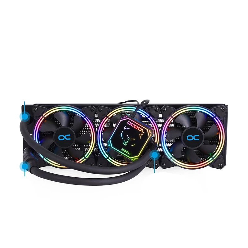 Комплект трубок и фитингов Alphacool Eisbaer TPV 12 7x7 6 мм 90 ° 30 см G1/4 дюйма с быстрым