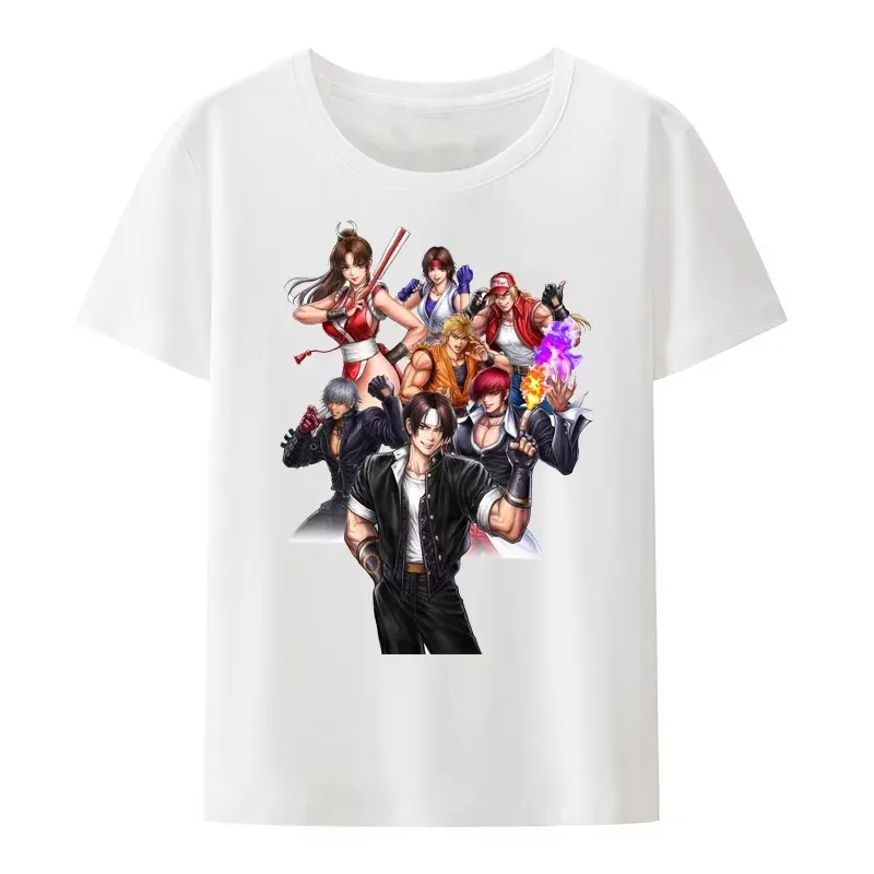 Японские футболки с изображением персонажа из мультфильма King of Fighter хипстерские