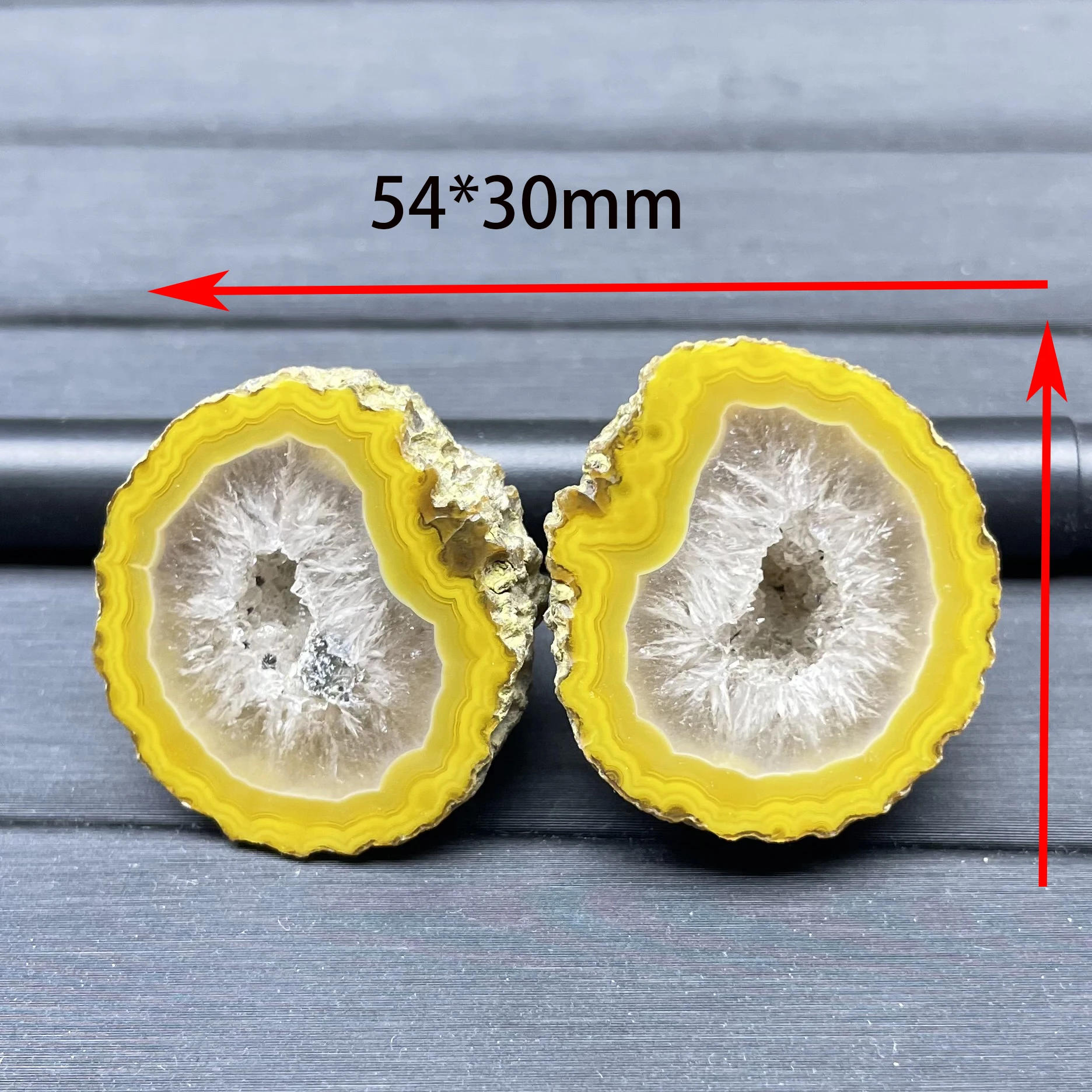 Натуральный красочный камень Zhanguo красный агат жеод полированный оникс Кристалл