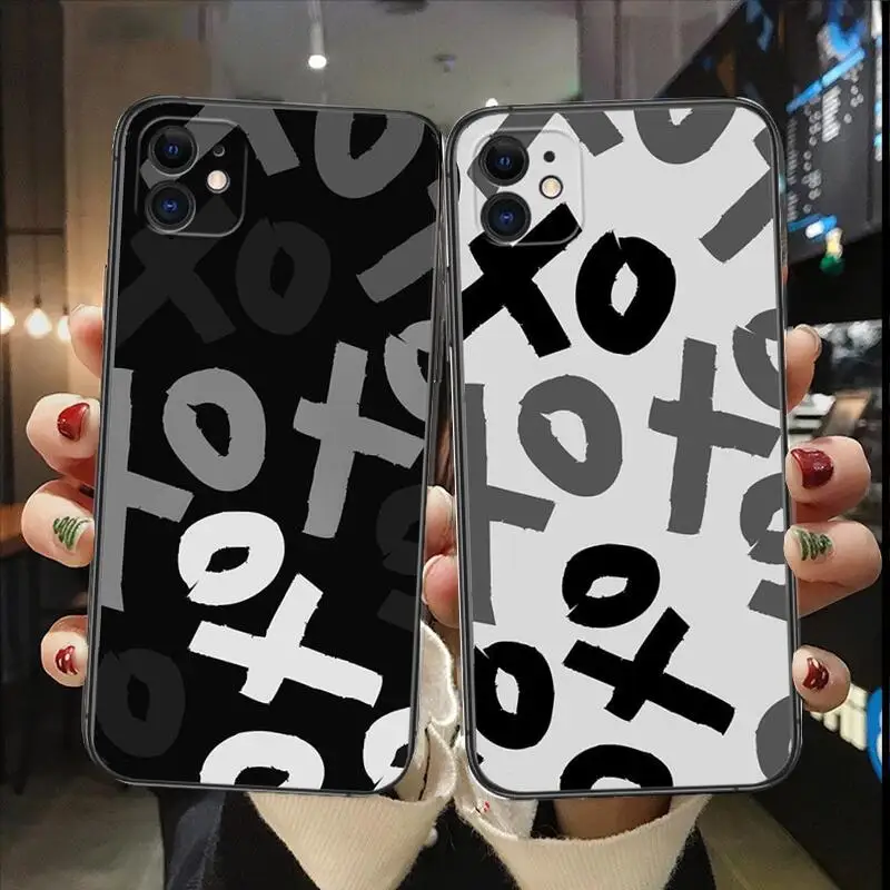 

XO Pattern Luxury Design Phone Case for Apple IPhone 13 12 11 14 Pro Max Mini XR X XS Max 6S 6 7 8 Plus SE 2020 Fashion Cover