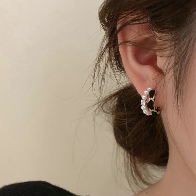 

Cool Y2K Star Drop Earrings Girl Harajuku Creative Planet Pearl Crystal Stars Earings Korean Fashion for Women Punk Jewelry