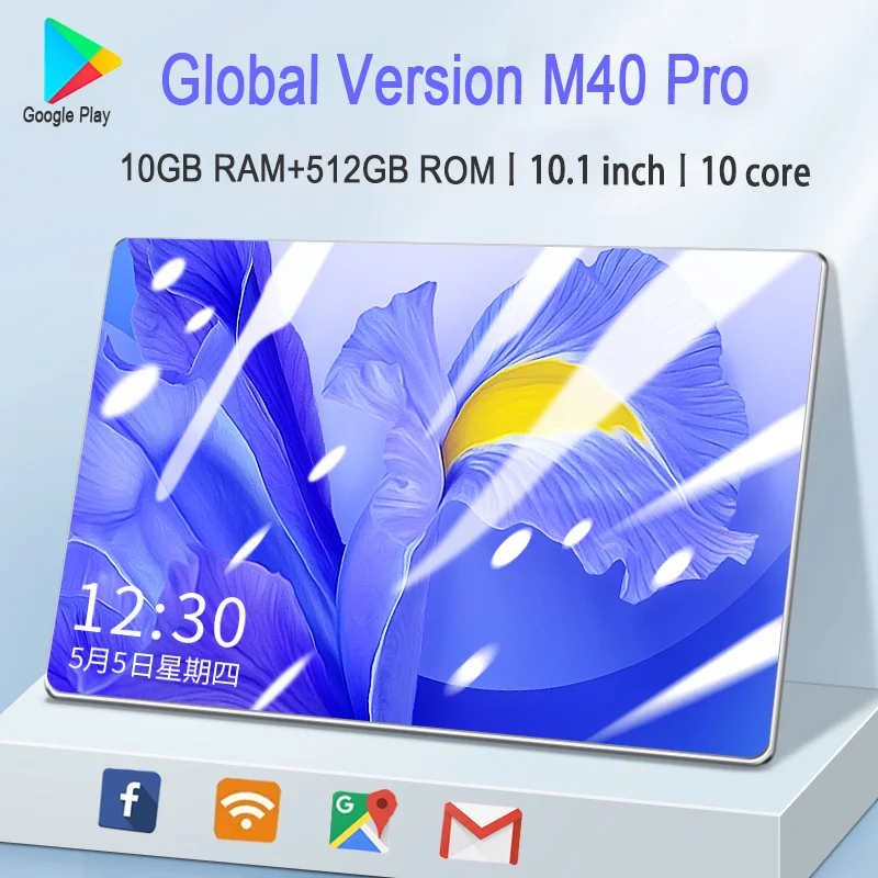 

Планшет на Android 10, восемь ядер, экран 512 дюйма, 12 Гб + 10,1 ГБ