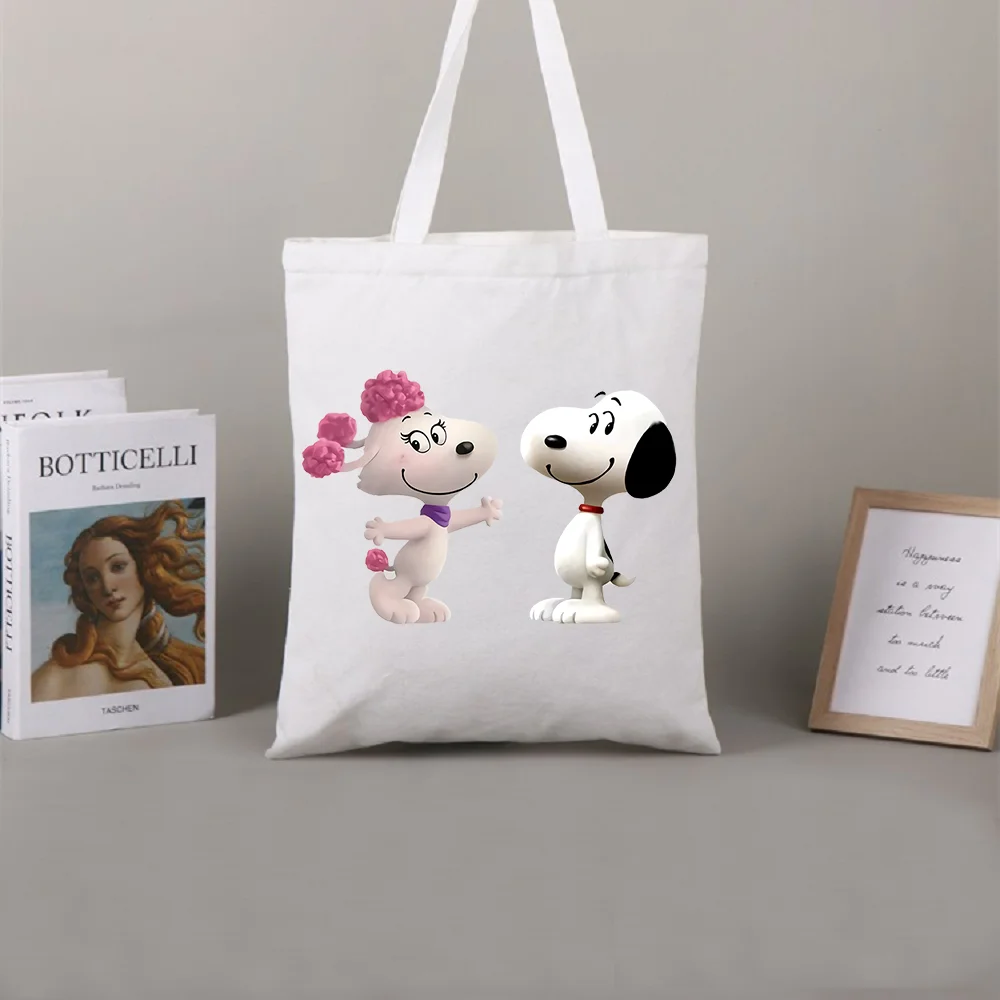 

Складная сумка для хранения покупок серии Snoopy, вместительная Портативная сумка через плечо для защиты окружающей среды для супермаркета