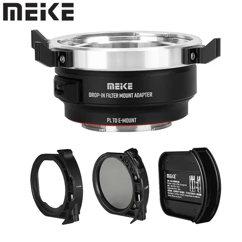 Meike MK-EFTE-C Drop-in Variable ND UV Filter Metal Auto-Focus Mount Lens Adapter для объективов Canon EF/EF-S и камер Sony с креплением E