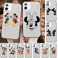 disney anime style phone case cover for iphone 13 11 pro max cases 12 8 7 6 s xr 7plus 8plus x xs se 2020 mini transparent ce