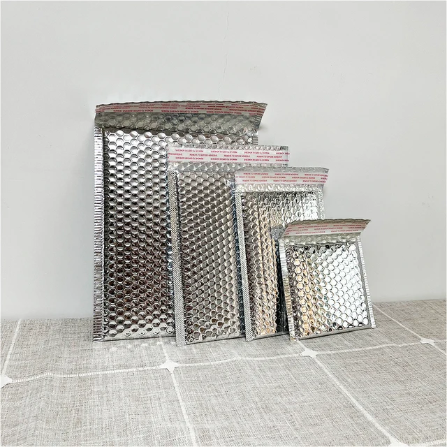 

5 шт., розовые конверты из алюминиевой фольги ontnka, 20х28 см