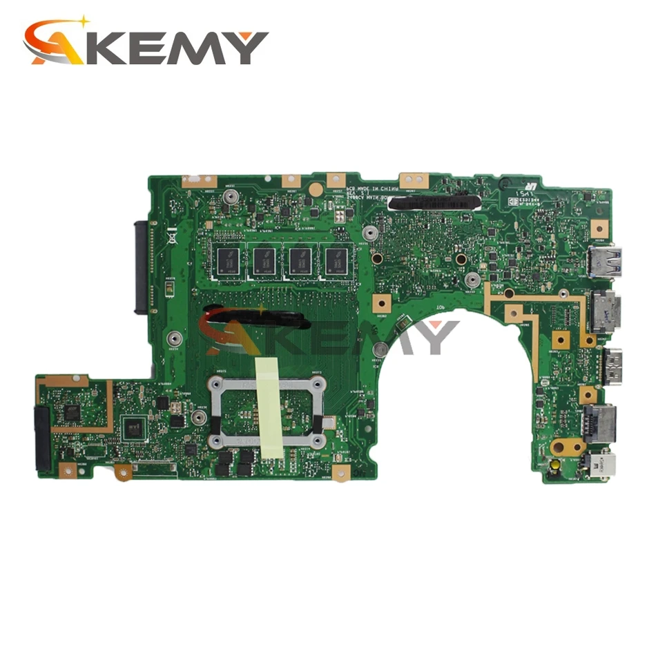 Akemy S400CA материнская плата для ноутбука For Asus S500CA S400C S500C S400 S500 протестированная