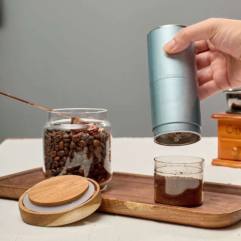 

Grinder Grinder Core Electric Rechargeable Small Coffee Tool Stainless Automatic Steel Grinding 420 Grinder Household Coffee