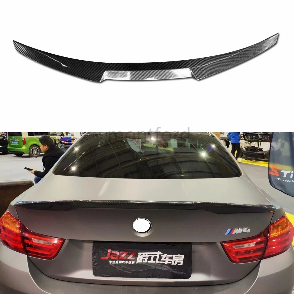 

Car Styling M4 Style Carbon Fiber Rear Roof Spoiler Trunk Lip Wing For BMW M4 Coupe F82 M4 Spoiler 2014 - UP
