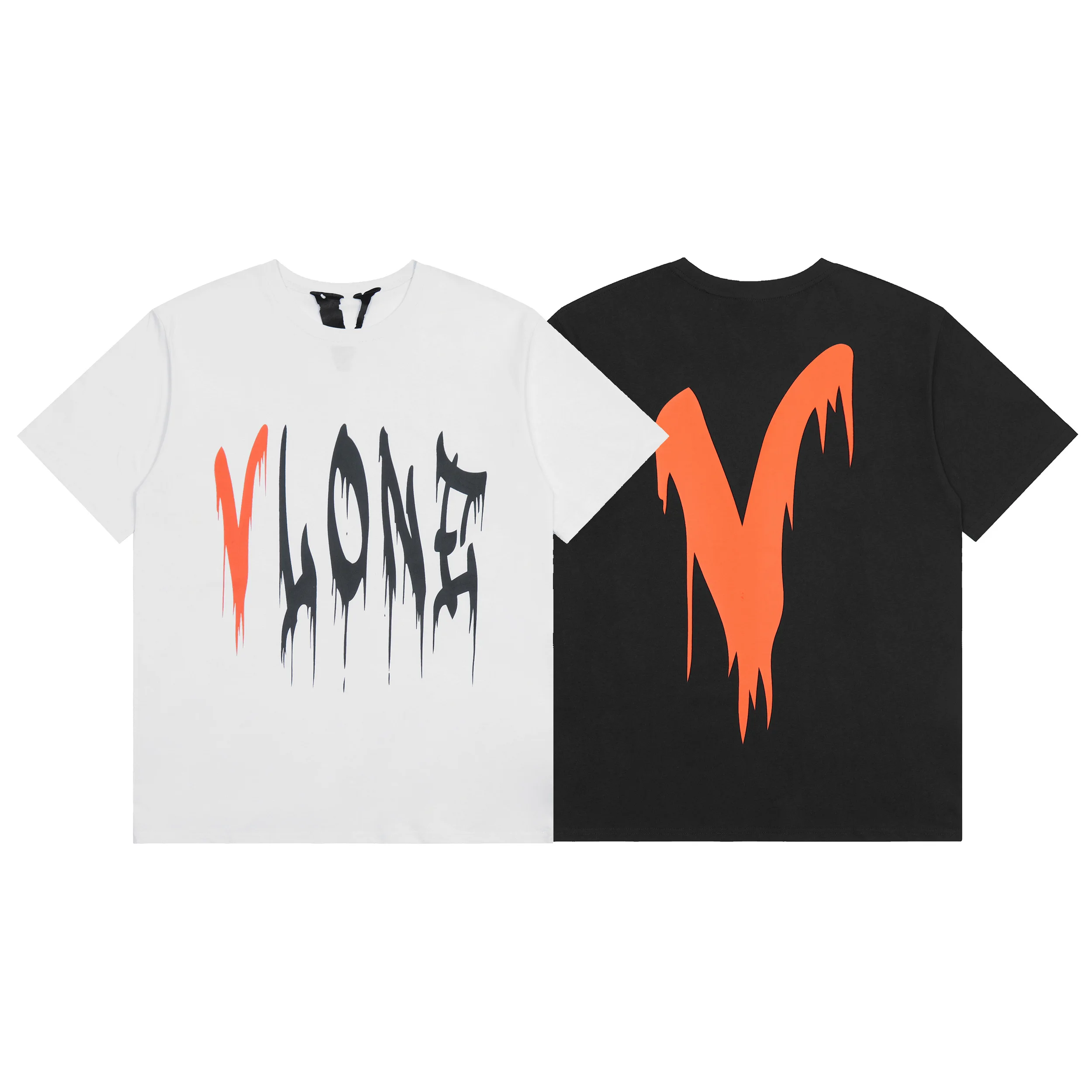 

VLONE Men's / Women's Couples Casual Fashion Trend High Street Loose HIP-HOP100% Cotton Printed Round Neck T-Shirt 6193