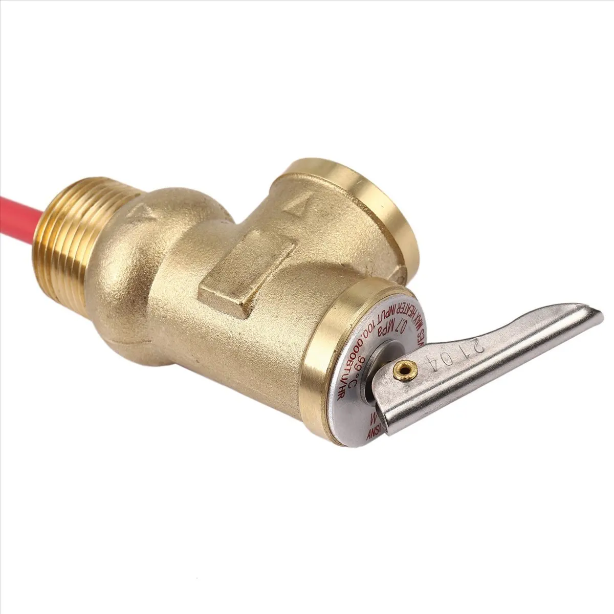 Фото [CNIM] 6X WYA-20 99C 102PSI 210F WYA-20 0.7Mpa с клапаном BSP 3/4 дюйма, предохранительный клапан с регулировкой температуры и давления (TP Safety Valve) №1