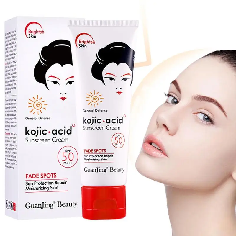 

Солнцезащитный койевая кислота с защитой от пота, защита от солнца, SPF 50 2,71 Fl. Освежающий солнцезащитный крем унции с койевой кислотой витамином C