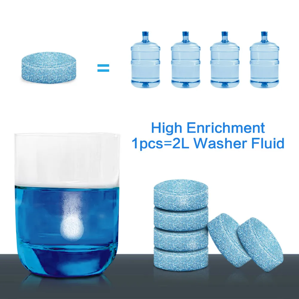 

20/40Pcs Car Solid Cleaner Effervescent Tablets Spray Cleaner Car Window Windshield Glass Cleaning Auto Accessories