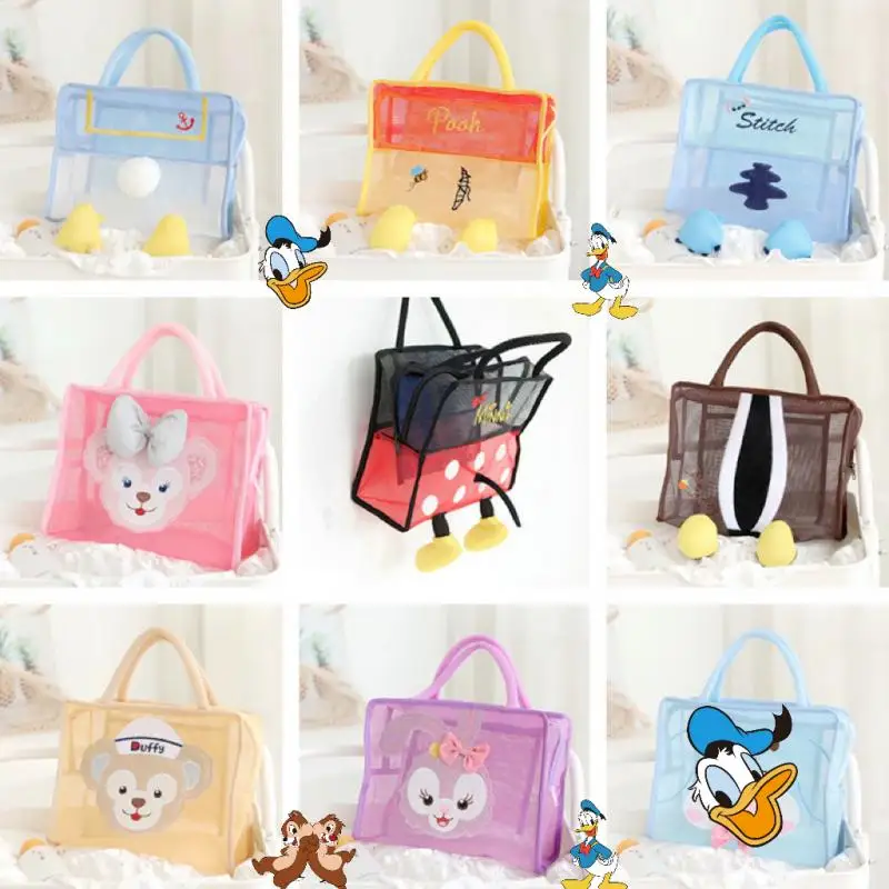 

Kawaii Disney аниме хобби Пух медведь Микки Маус Дональд Дак симпатичная сумка для хранения для плавания дорожная пляжная Сетчатая Сумка для мыть...
