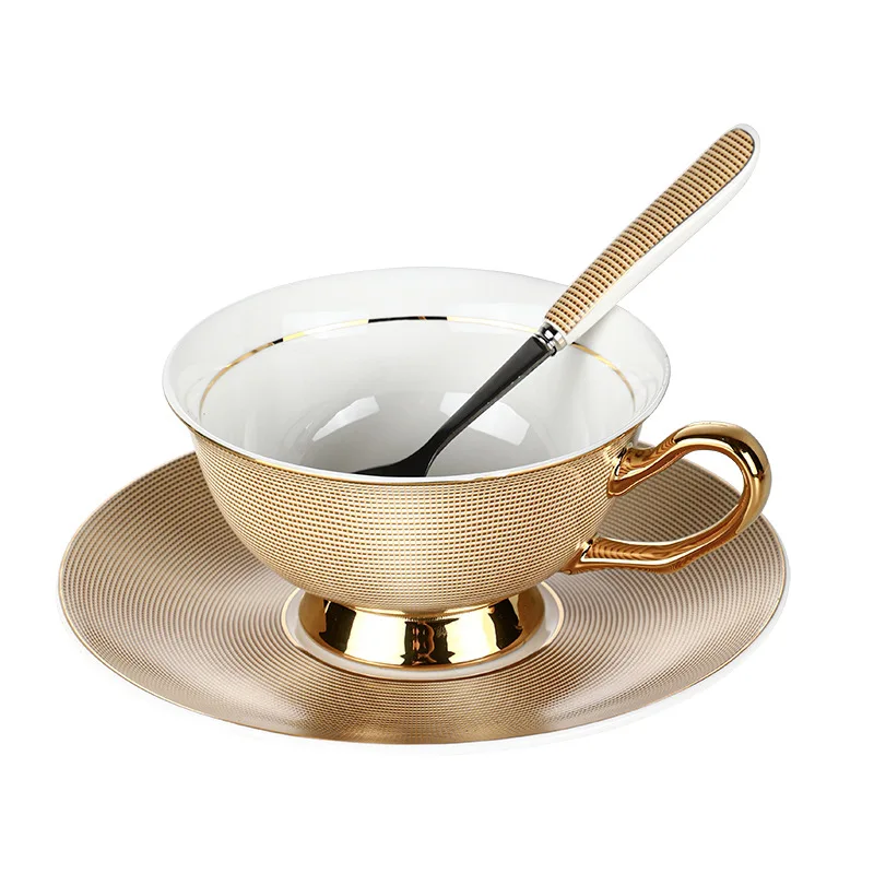 Фарфоровая кофейная чашка и блюдце для послеобеденного чая простой стиль чайная